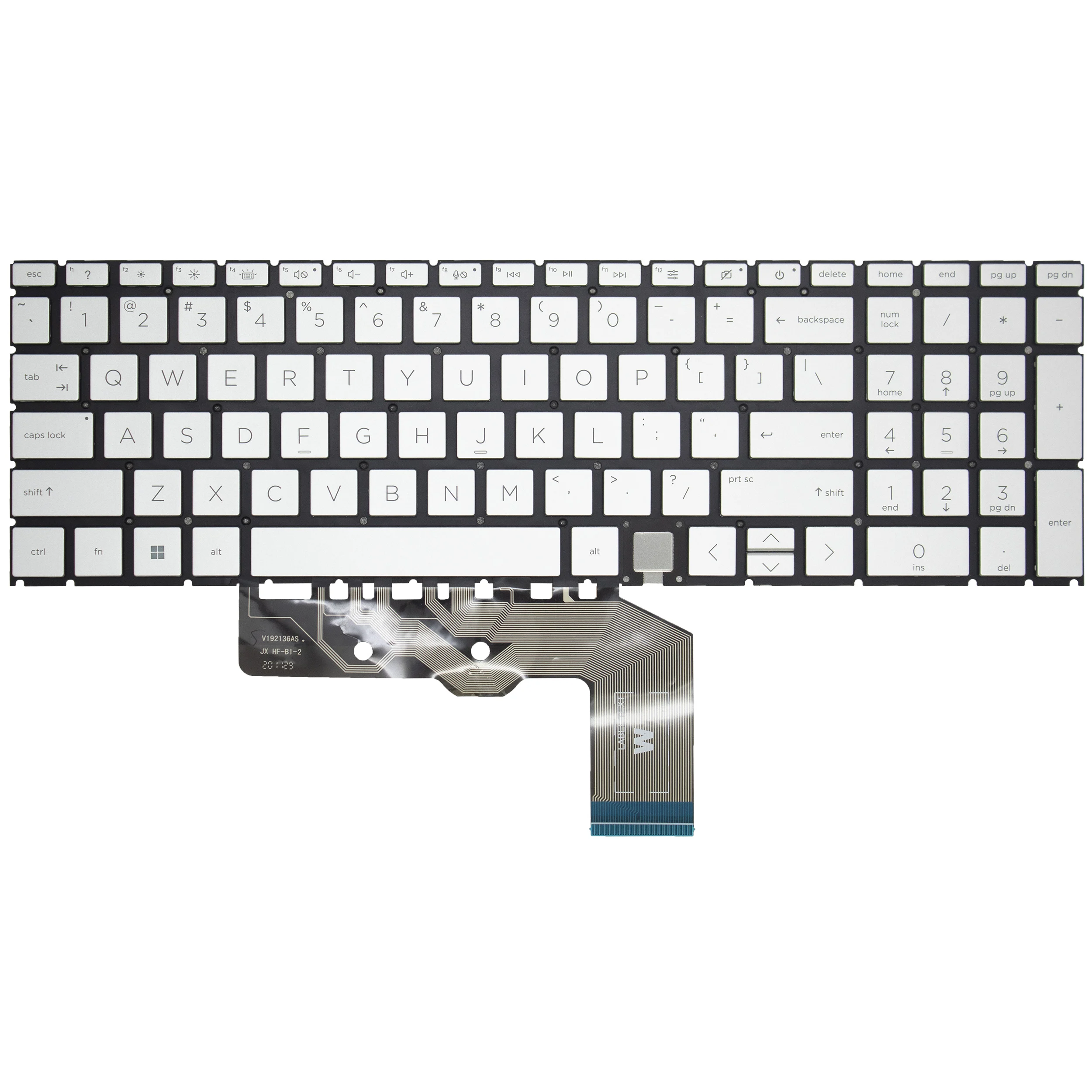 Imagem -02 - Substituição Retroiluminada do Teclado do Portátil Prata e Marrom Eua hp 15-ed Tpn-c149 Tpn-w140 17-cg 17m-cg 15m 15-ee Original Novo