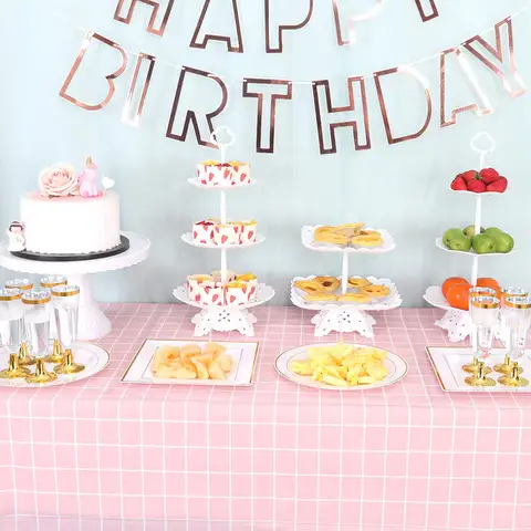 유럽 스타일의 케이크 스탠드 디스플레이 랙 과일 접시 컵케익 트레이 생일 파티 웨딩 디저트 테이블 장식 데스크탑 홀더