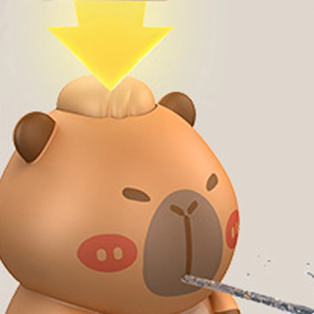 3pcs/set Cartoon Capybara Water Spray Toy Press Type Long Range Capybara Bath Toy Small Portable Capybara Water Fighting Toys
