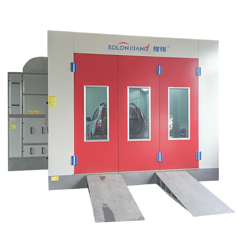 Auto Painting LED Lighting Automotive Baking Oven Paint Cabin Electric Diesel Burner Heating System Spray Booth For Cars
