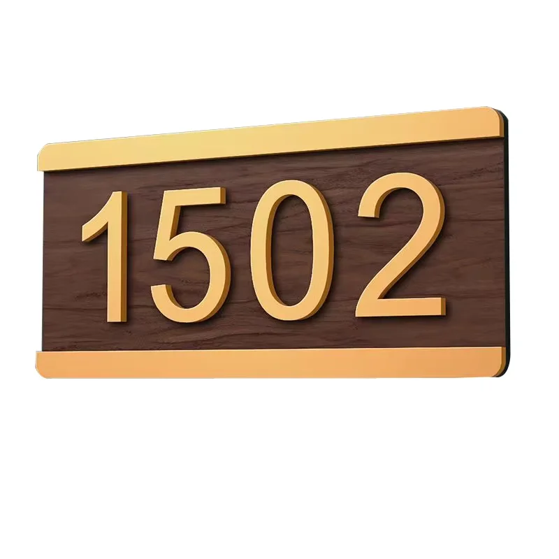 Custom Acrylic Black & White House Numbers Sign Door Address Street 3D Number Plaques Outdoor Name Decor Plate - Image 3