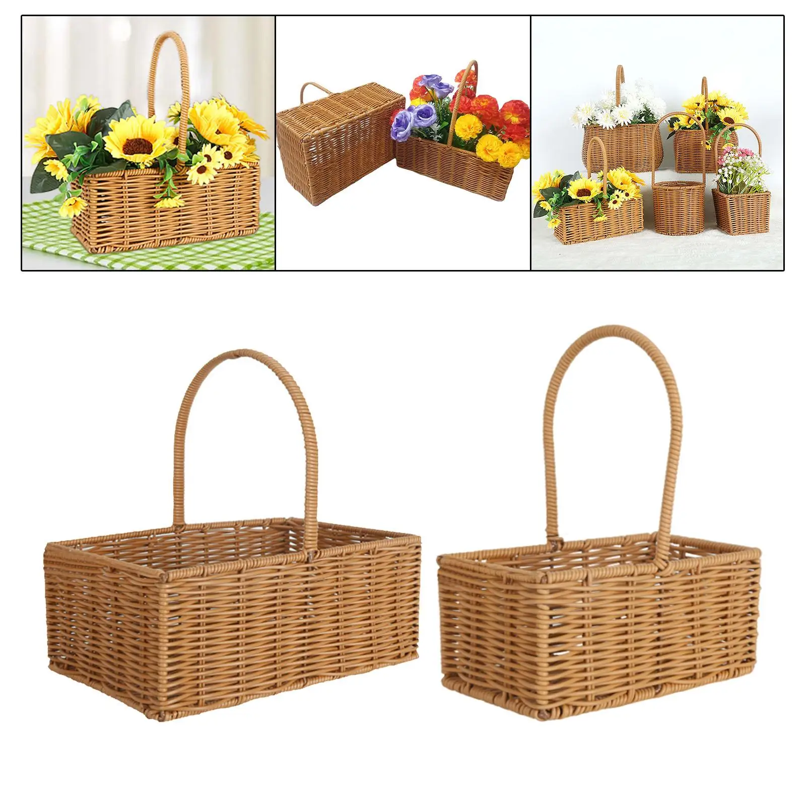 Storage Basket Organizer Basket Storage Bin Portable Snacks Box Fruit Basket