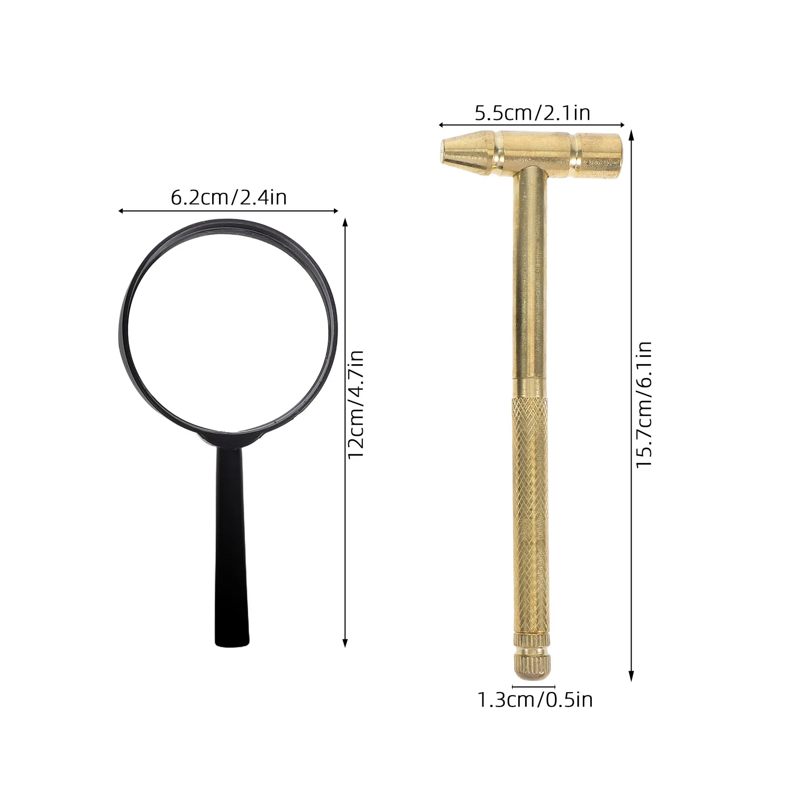 어린이 고고학 도구 세트 망치 끌 브러시 돋보기 줄기 과학 발굴 키트 보석 발굴 발견 세트