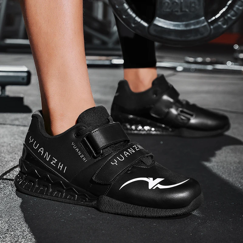 Weightlifting Shoes Professional Men Women Powerlifting Squat Training Hard Sole Gym Shoes with Stable Heel Non Slip Design