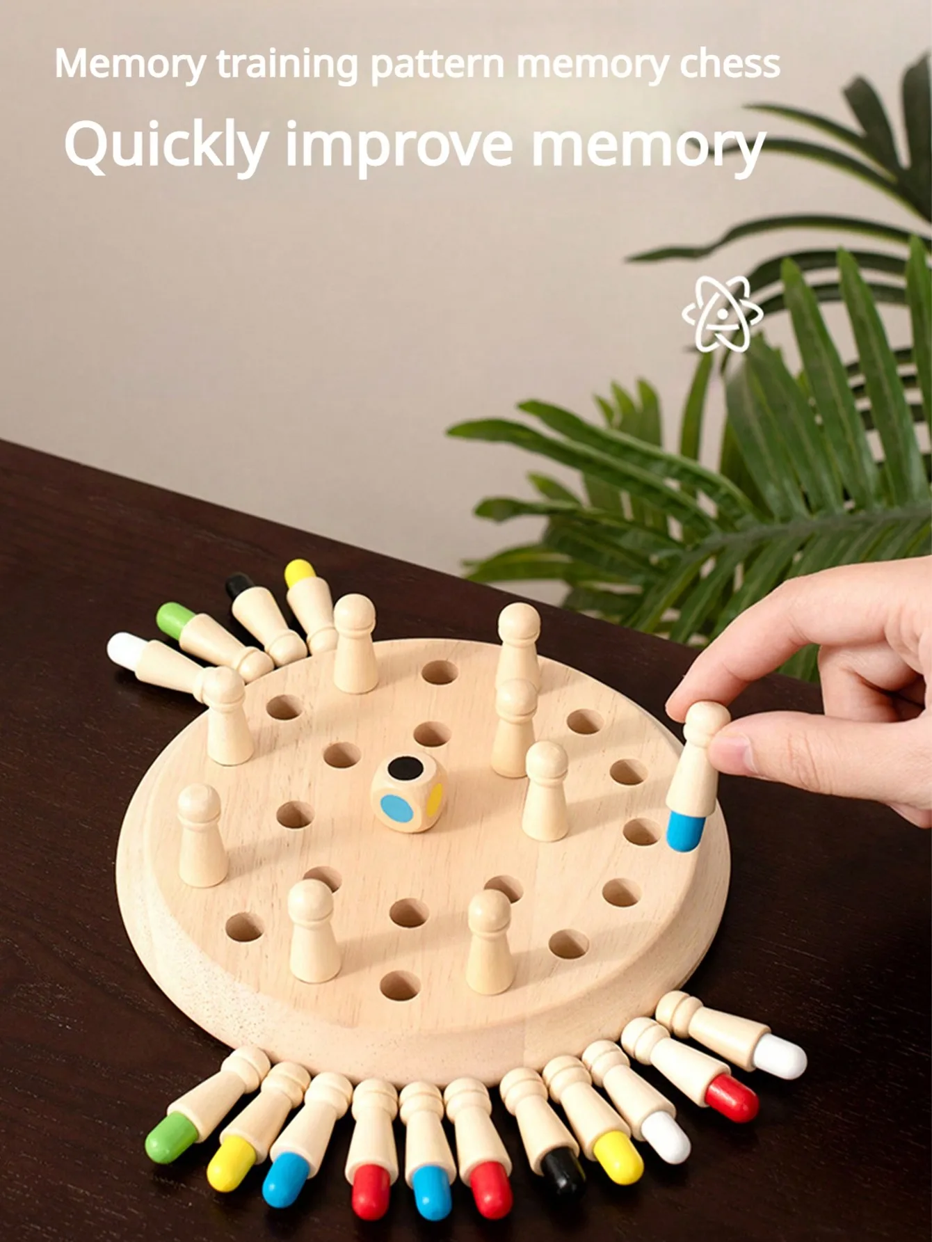 1 комплект, деревянные цветные шахматы с эффектом памяти, настольные игрушки, двойные или несколько людей, интерактивные творческие игры, подарок на день рождения, подарок