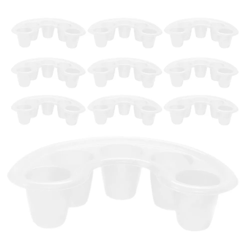 

10Pcs Nail Art Hand Soaking Bowls Plastic Manicure Finger Soak Tray Nail Care Remover Accessories Manicure Hand Bowl