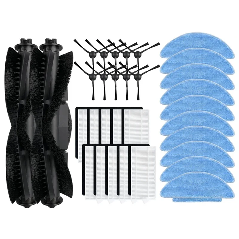 ABRG-para Tikom L9000 Robot aspirador Cepillo Lateral principal filtro HEPA almohadilla de fregona accesorios de repuesto