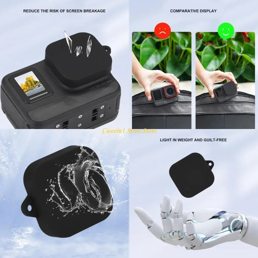 

A3PC AntiDust Silicone Protectors For Sports Cameras High Elasticity Lens Guard Secure for Pro2 Easy Maintenance
