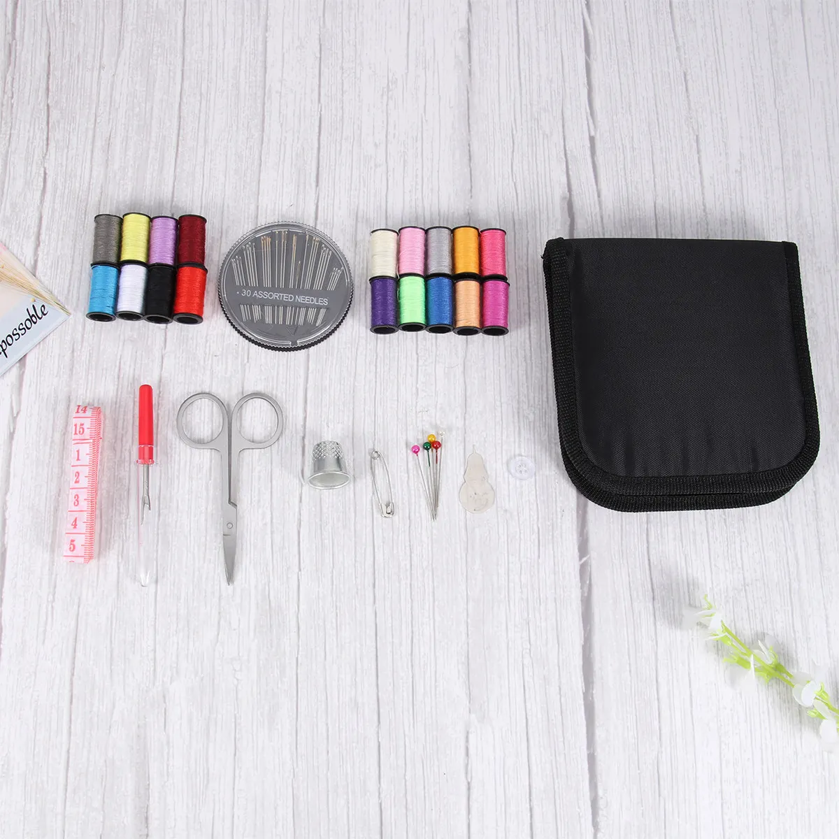 

58Pcs Sewing Kit for Home Travel Campers Lightweight Portable Organizer Keeps Tools Tidy Fast Access Craft Dressmaking Blue Bag