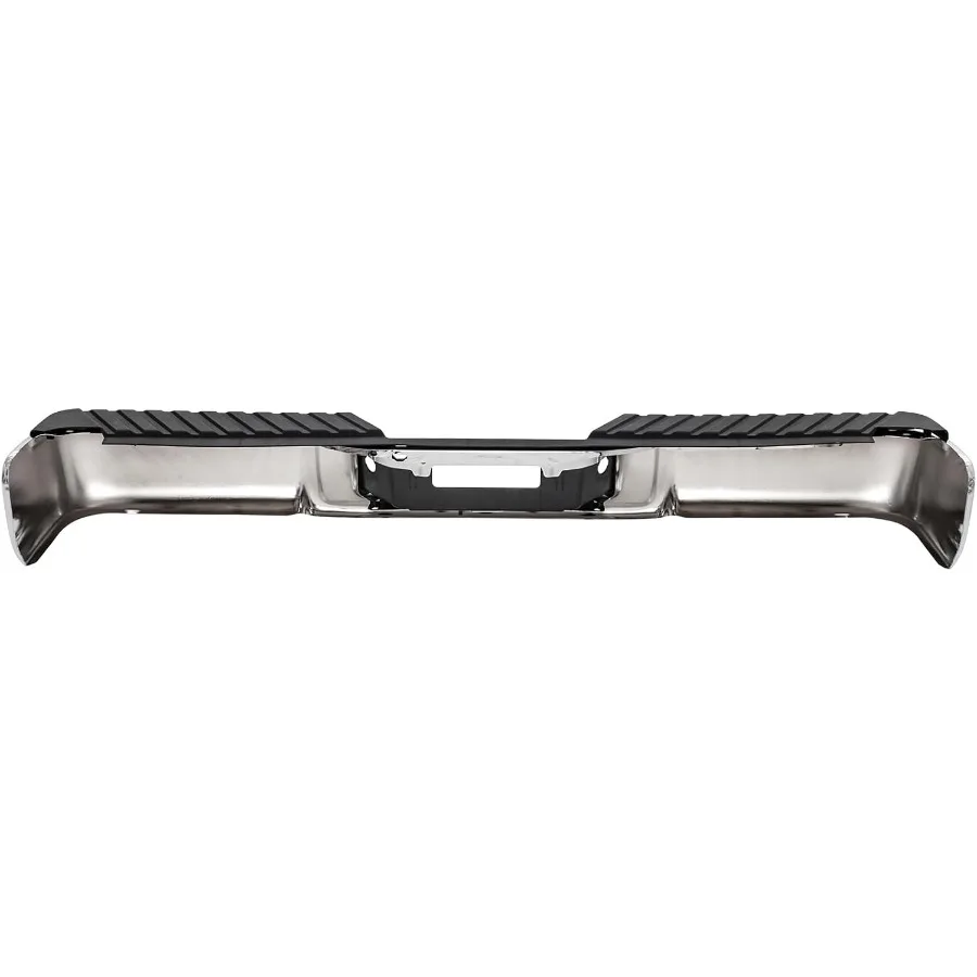 مجموعة المصد الخلفي من الفولاذ لـ 2006 2007 2008 Ford F150 بدون فتحات مستشعر الحديقة استبدال المصد الخلفي من الكروم لـ FO110