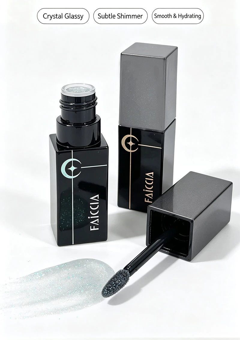 Gothic Matte Black Liquid Lipstick Moisturizer Long-Lasting Punk Blue Green Sparkling Pearl Lip Gloss Halloween Lip Glaze Makeup
