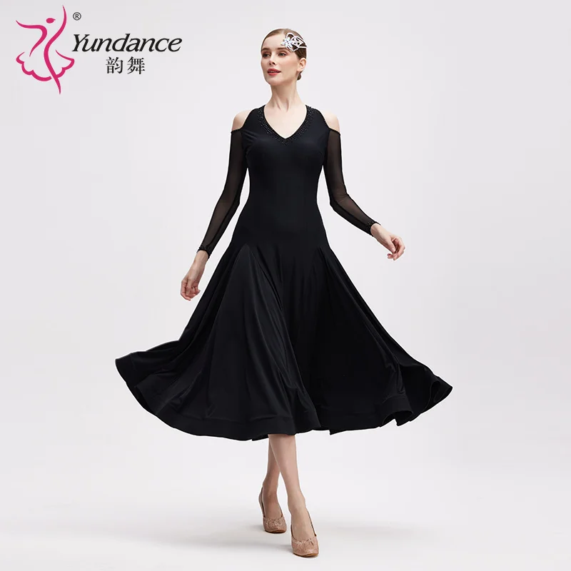 

M-24064 Custom New International Standard Ballroom Practice Dance Dress High Quality Training Dance Dress for Sale
