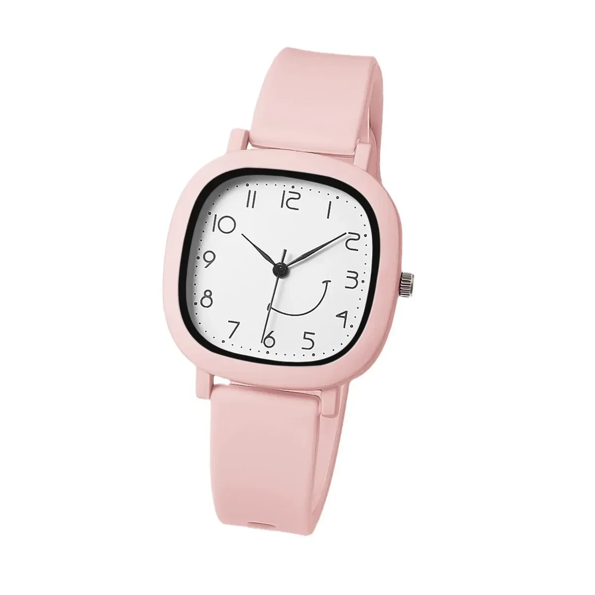 Brand Women Quartz Watches New Jelly Colored Silicone Strap Student Sports Watch Smile Dial Simple Wristwatches Dropshipping