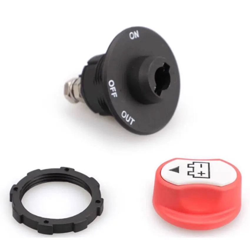 1PCS 50A 100A 200A Car Battery Disconnect Cut Off Kill Switch Rotary 12V 24V DC Power Isolator Auto Motorcycle Boat Accessories