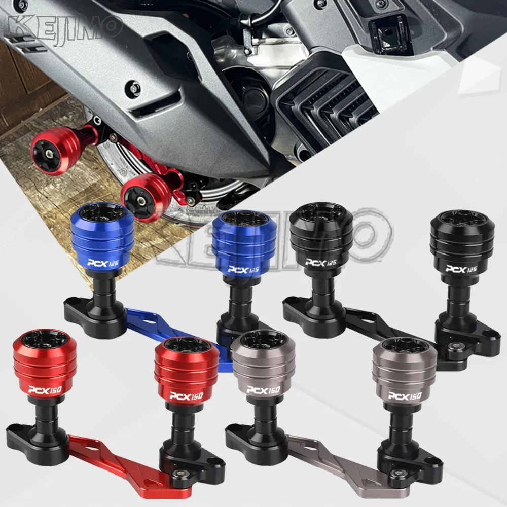 For Honda PCX160 PCX 160 150 Motorcycle Front Fork Wheel Fall Muffler Pipe Frame Protection Frame Slider Anti Crash Protector