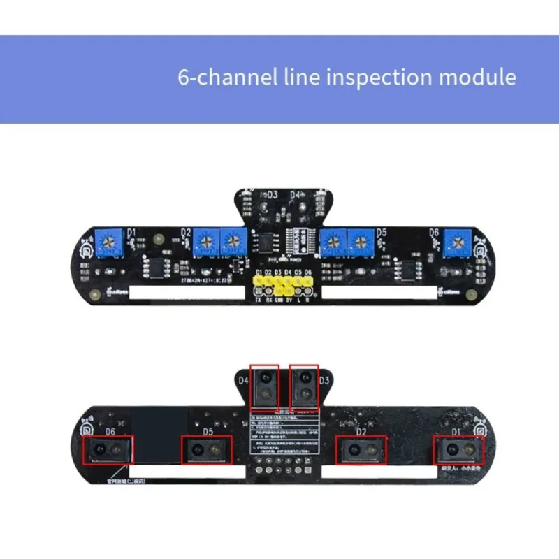 

A99E-6-Channel Infrared Tracking Module For Robotics - Smart Car Obstacle Avoidance Sensor