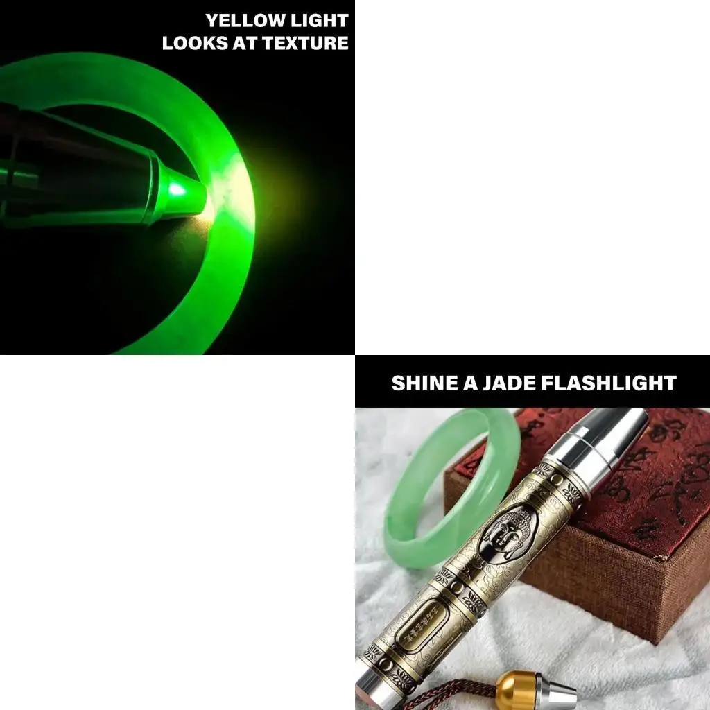 

Специальный нефритовый оценочный фонарик, прочный жадеитовый оценочный светодиодный ручной фонарик, 3 режима освещения,