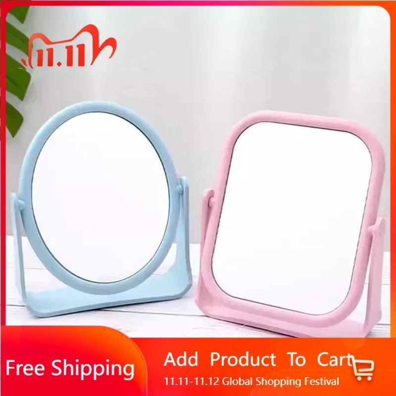 

Salon Vanity Decorative Mirrors Cute Interior Minimalist Plastic Decorative Mirrors Pink Standing Espejos De Piso Home Furniture
