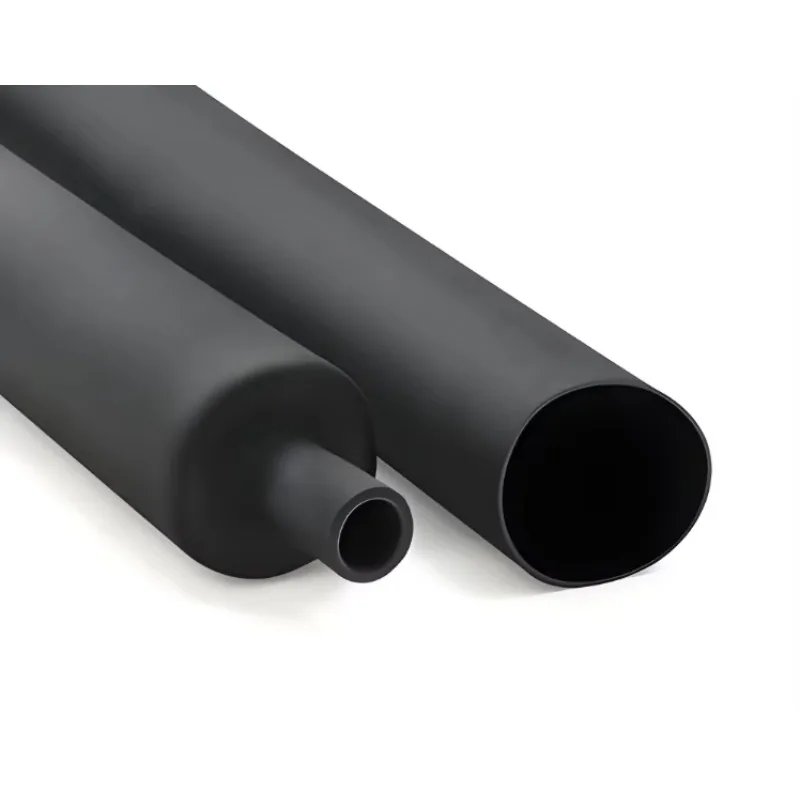 stt Adhesive double-wall pipe, four-fold shrinkage double-wall pipe, insulating and anti-corrosion adhesive protective sleeve