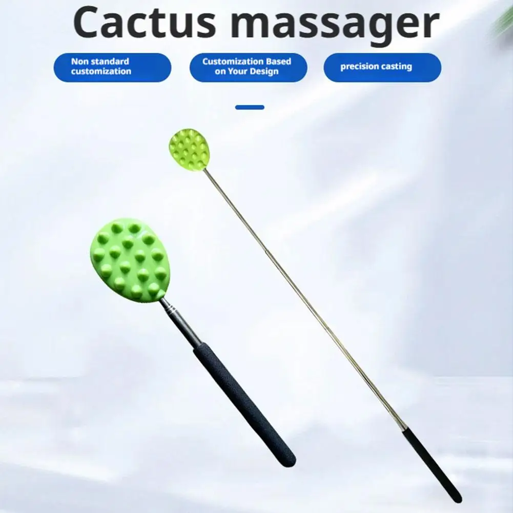 

Stainless Steel Extendable Massager Does Not Require The Body To Unblock Meridians. It Imitates The Tickling Of A Cactus