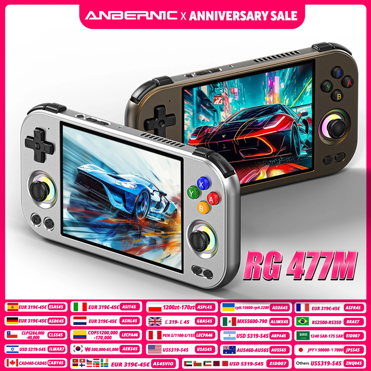 ANBERNIC RG477M 8GBメモリ + 128GB 新品 Amazon.com: ANBERNIC RG477M Retro Handheld Game Console , Aluminum