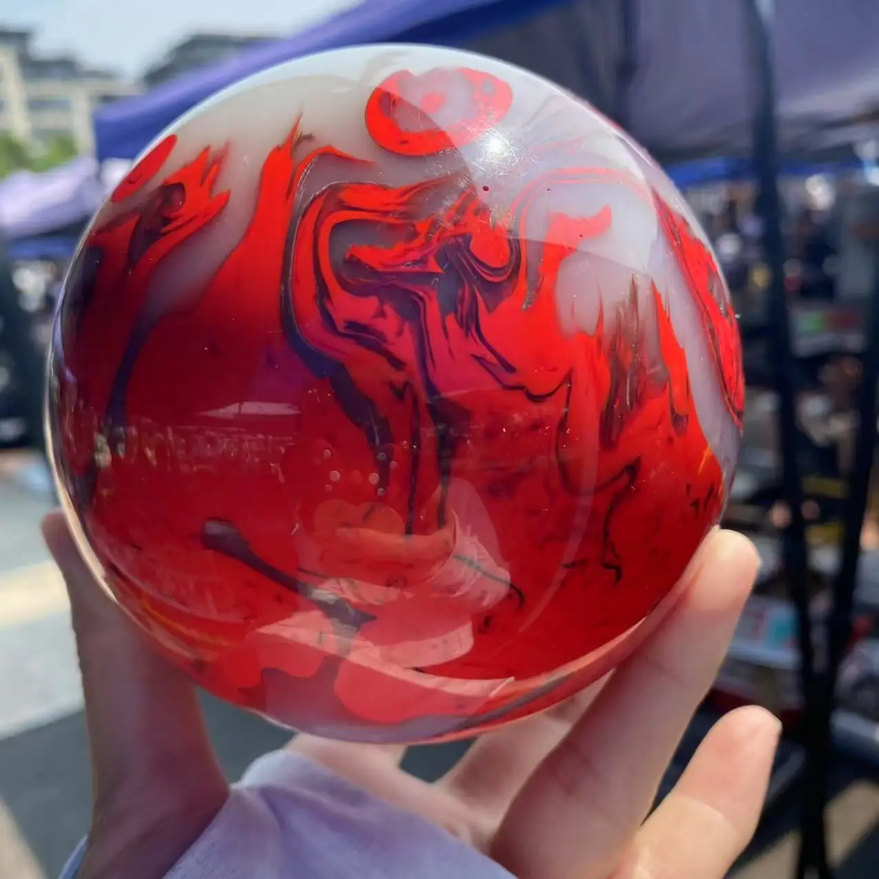 

Natural Flame Phoenix-Shaped Agate Sphere, Energy Gemstone, Spiritual Healing, Home And Office Decoration, Divination, Gift