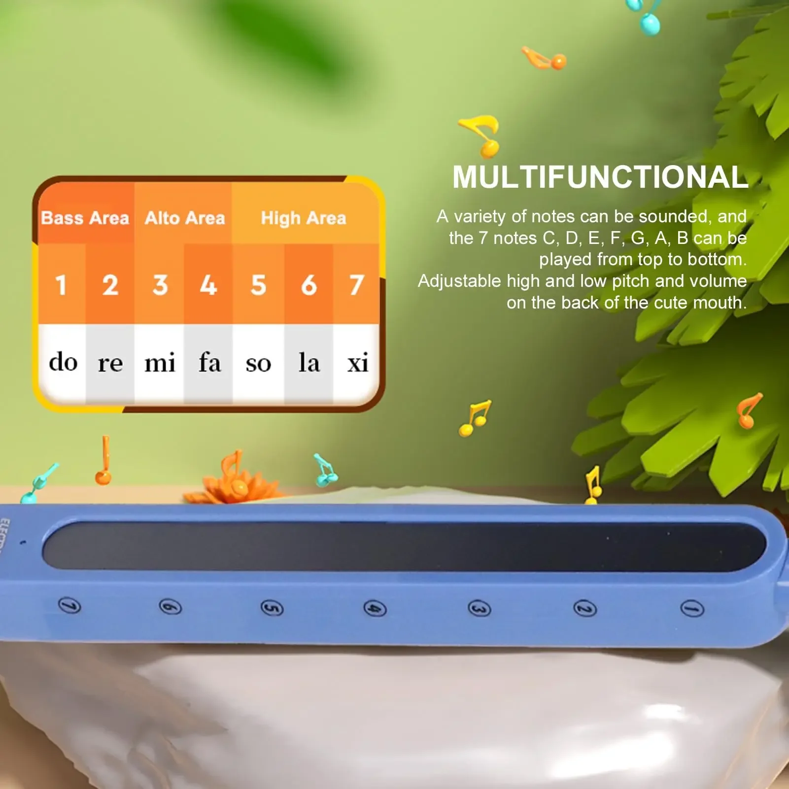 2-in-1-E-Gitarre und Erhu-Synthesizer-Spielzeug für Kinder, tragbares Kaulquappen-Musikinstrument, elektronisches Musikgeschenk für Jungen und Mädchen