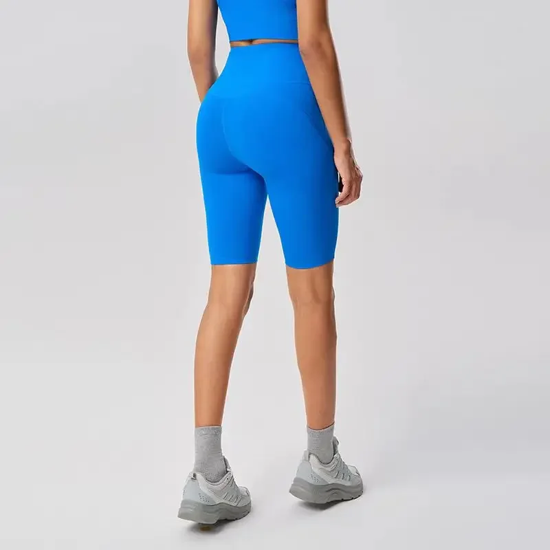 

Lemon Women High Waist Yoga Gym Shorts Quick Drying Jogging Active Cycling Running Sweatshorts Fitness Workout Sports Shorts