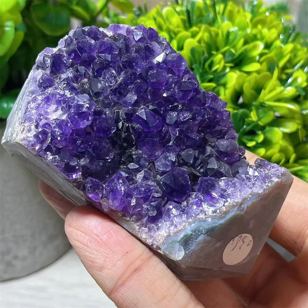 Amethyst Cluster Natural Crystal Free Form Stone Home Decorat Quartz Specimen Healing Meditation Energy Mineral Gemstone