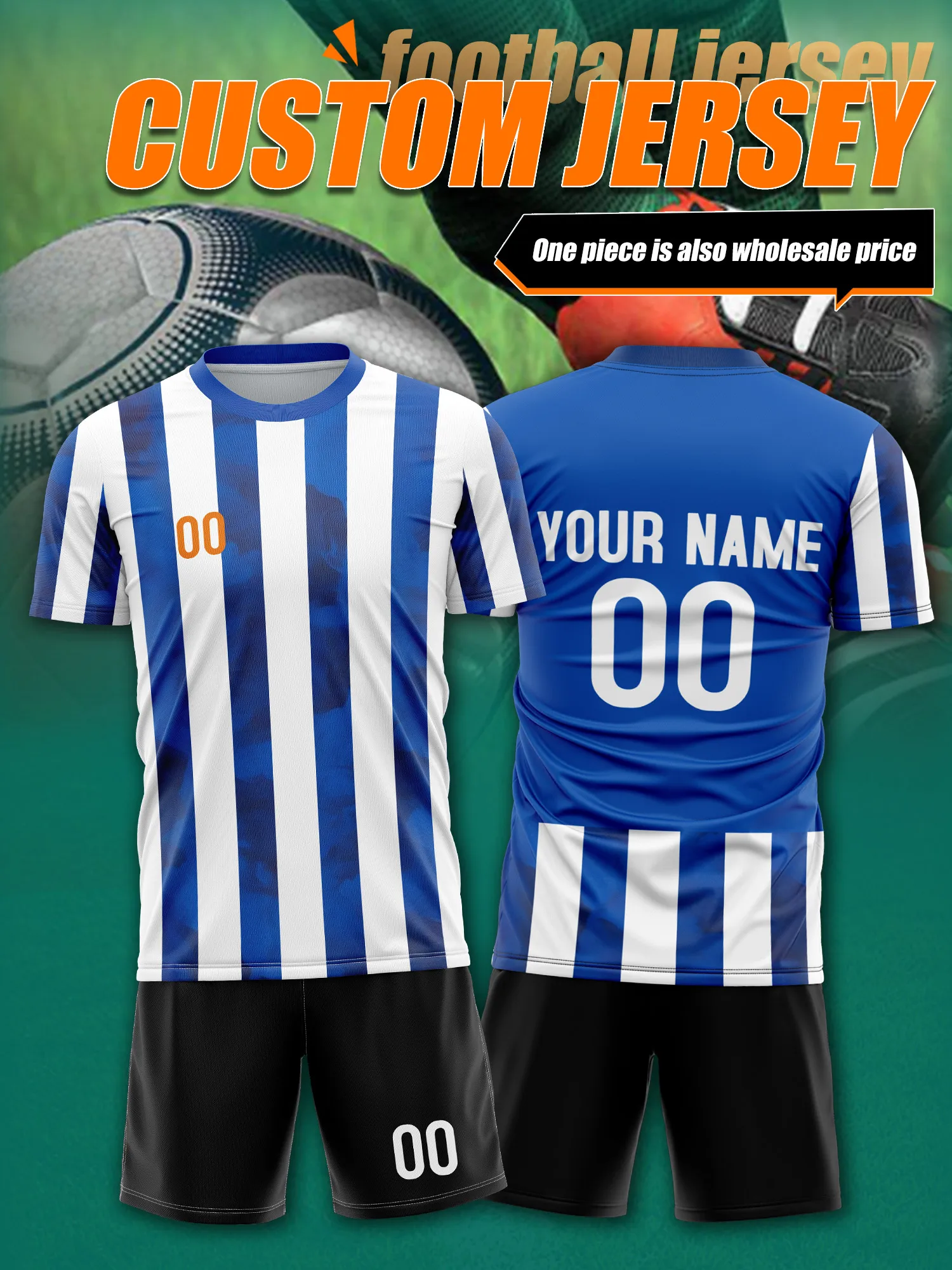 

Футбольная форма с индивидуальным номером и именем, униформа судьи, высококачественная прочная одежда для футбольных матчей на открытом воздухе