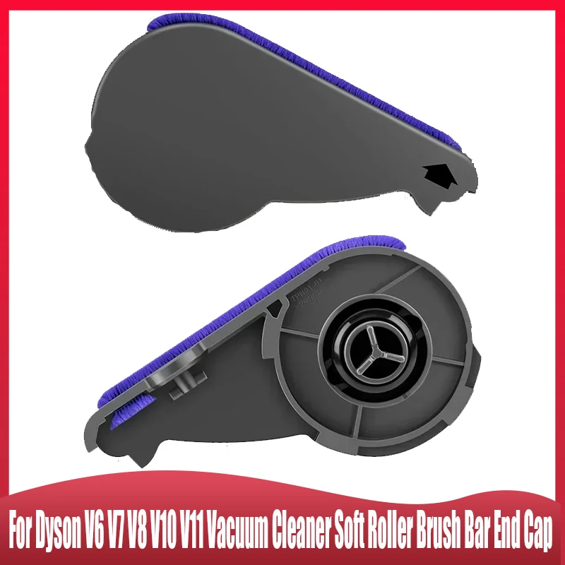 For Dyson V6 V7 V8 V10 V11 Vacuum Cleaner Soft Roller Brush Bar End Cap,Brush Bar Side Cover Replacement Parts