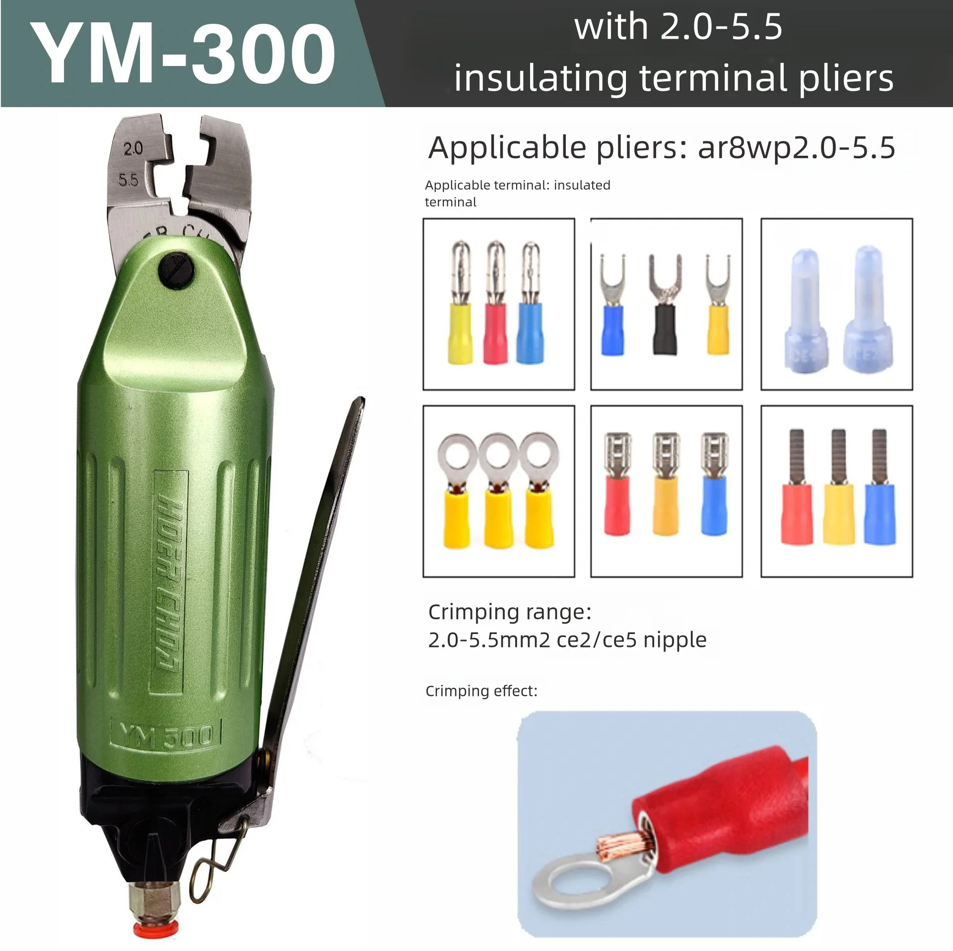 

New Pneumatic Air Wire Terminals Crimping Tools Pliers Crimper For Wire Connector Terminal Nipper Parts Clamp scissors Body Head