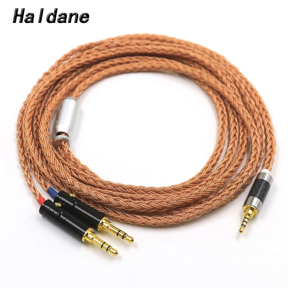 

Haldane 16core(enhanced version) Single Crystal Copper Upgrade Cable for Sundara Aventho Focal Elegia t1 MDR-Z he400s D7200 9200