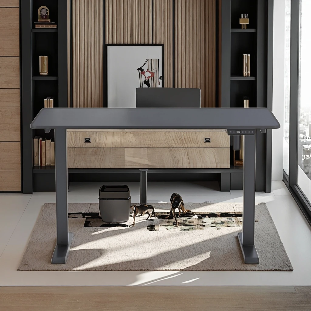 Manufacturer Office Solution Supplier Electric Adjustable Standing Height Desk Ergonomic Smart Sit Table Lifting Computer Desk