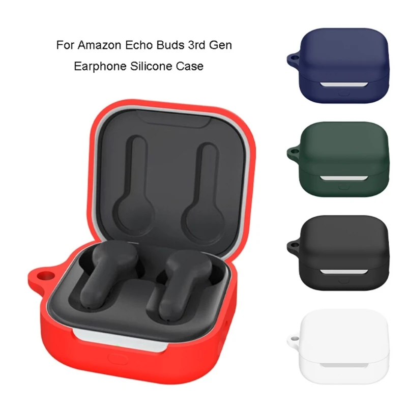 Headphone Case Compatible For Amazon Echo Buds 3rd Gen Cover Shockproof Shell Washable Housing Anti Dust Silicone Sleeve