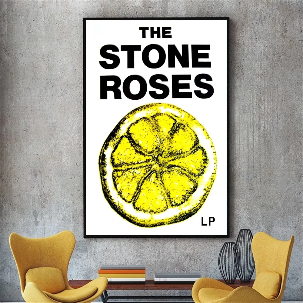 The Stone Roses Poster No Framed Poster Kraft Club Bar Paper Vintage Poster Wall Art Painting Bedroom Study Stickers