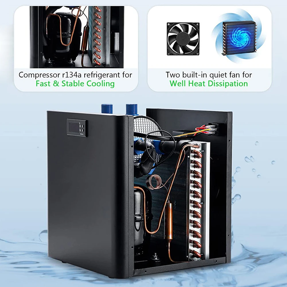 Marine tank chiller water cooling machine suitable aquarium for reef coral jellyfish shrimp water plants 160L 300L 500L