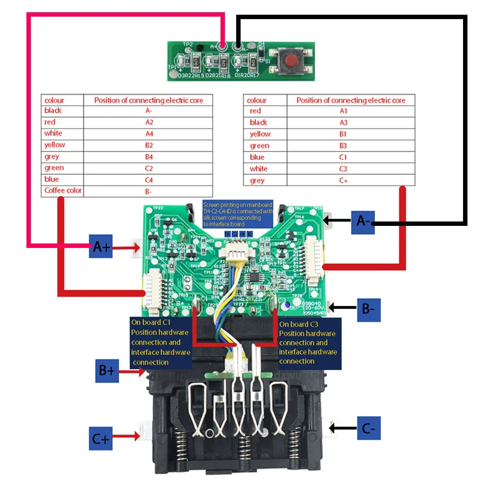 DCB609 Li-ion Battery Charging Protection Circuit Board DIY Repair PCB Maintenance For DeWalt 20V 60V for FlexVolt DCB606 DCB612