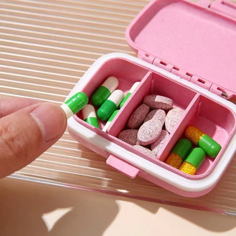 3 Grids PillBox, Tablet Storage Container, Mini Portable Pills Organizer Case, Weekly Medicine Pill's Box, Drug Dispense