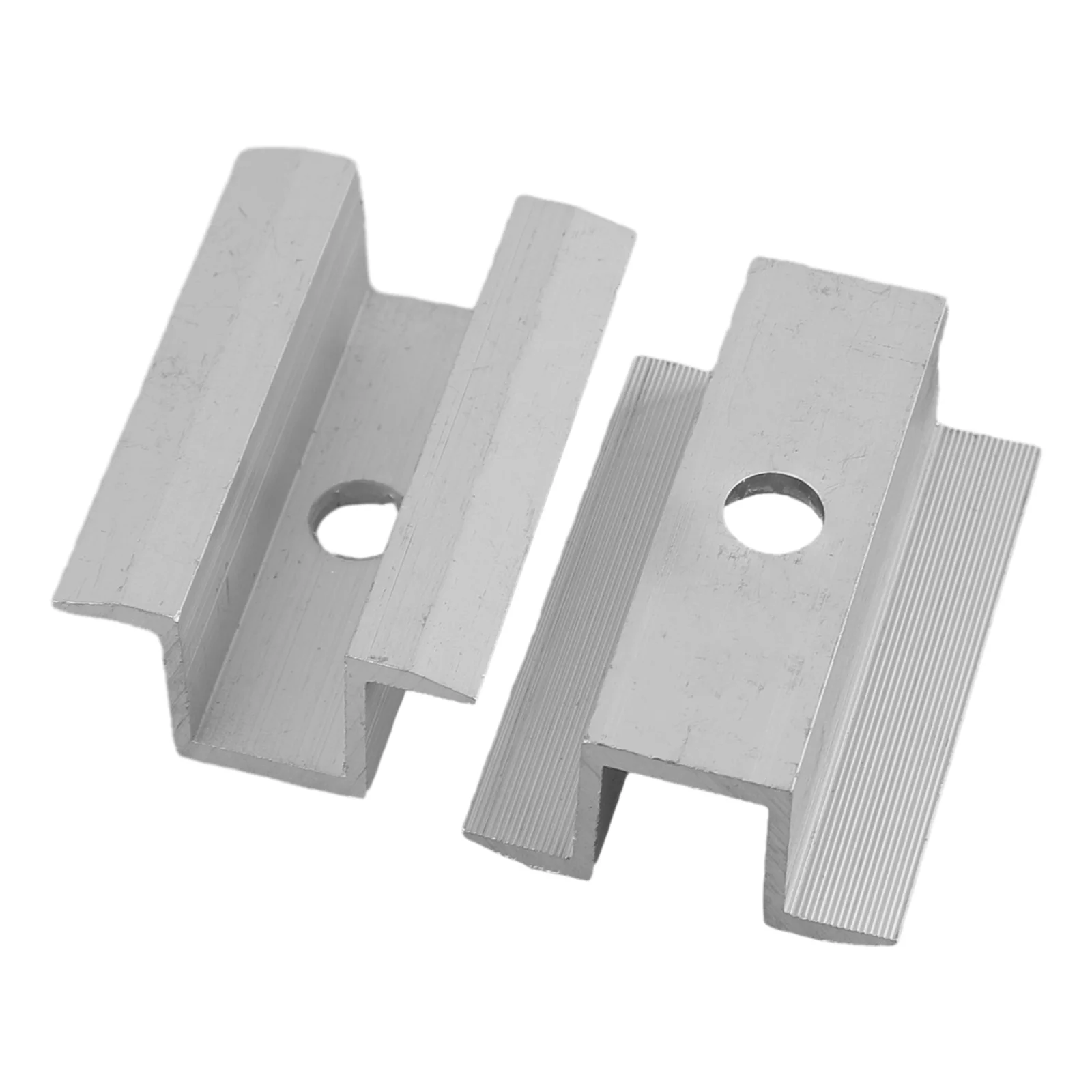 4/10szt Środkowy zacisk słoneczny PV Panel słoneczny ze stopu aluminium do wysokości ramy 25-50MM Uchwyt fotowoltaiczny Akcesoria słoneczne