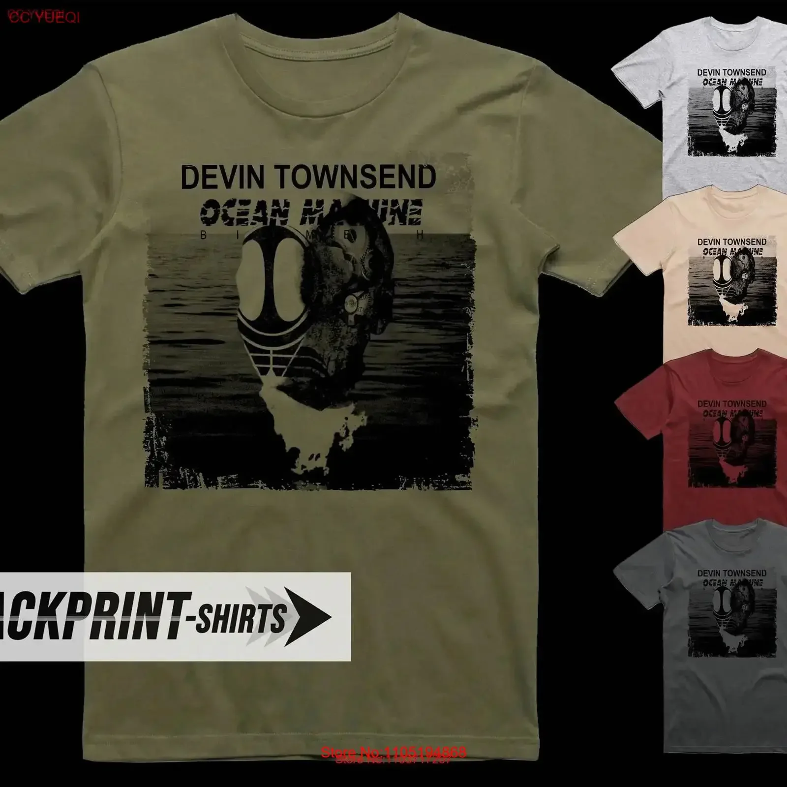 Devin Townsend Ocean Machine T Shirt cotton Men's all sizes S 5XL 18 colors band poster album cover vintage Washed