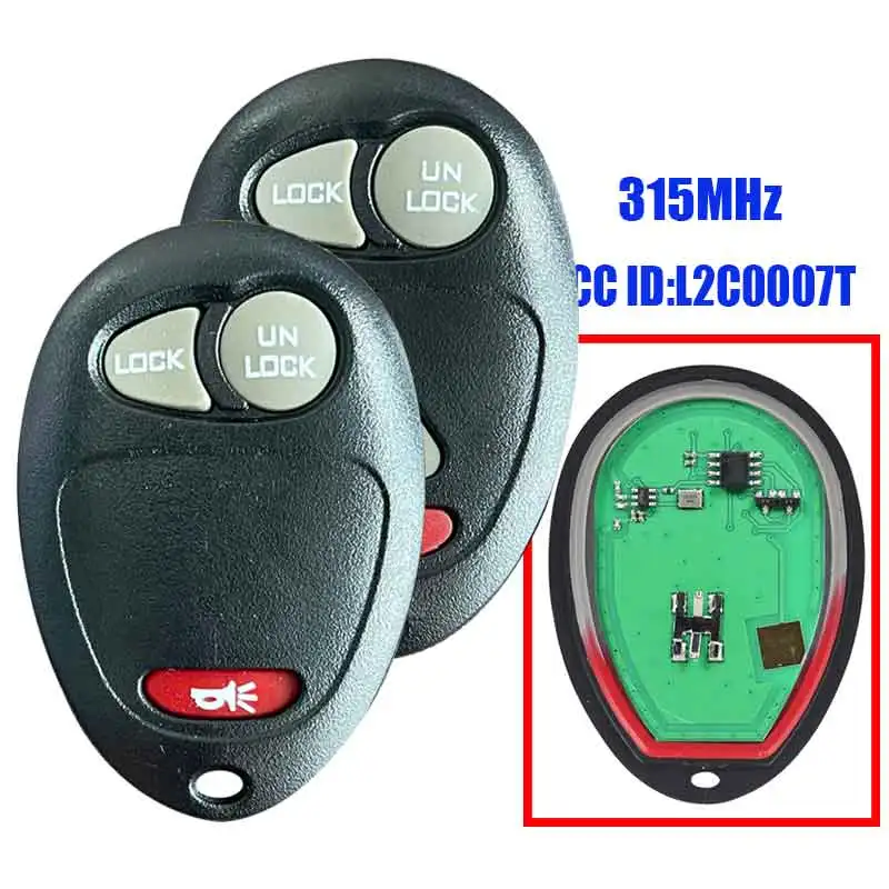 

Remote Control Original Car Key 315Mhz L2C0007T For Chevrolet Colorado Canyon H3 2006-2010 fit Buick Regal 3 Buttons