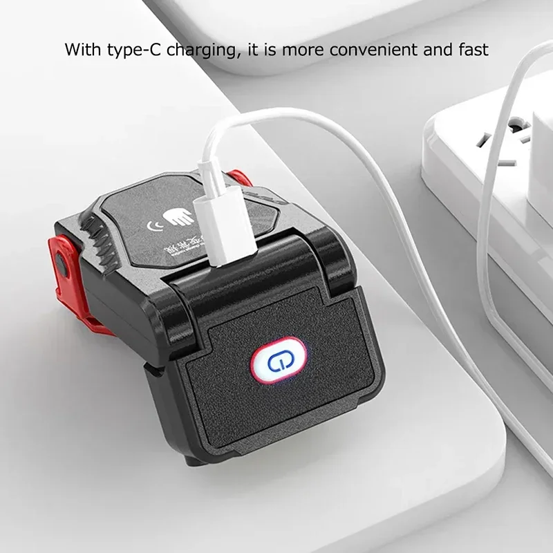 Portable New Mini Sensor LED Headlamp Adjustable Angle Hat Cap Clip Lights Waterproof Rechargeable Headlight For Outdoor Fishing