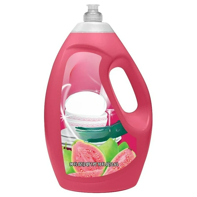 Dish Washing Liquid Detergent, Guava, 90 fl oz