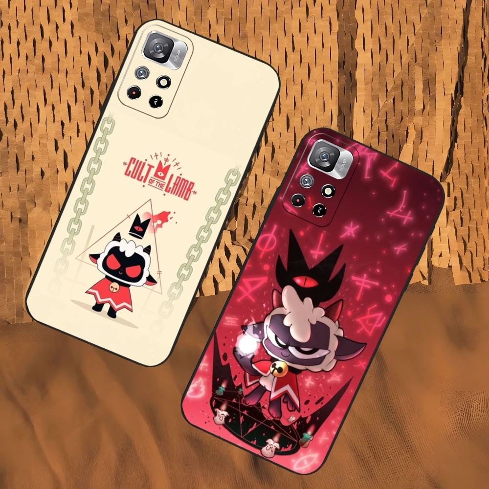 Чехол для телефона Game Cult Of The Lamb для Xiaomi 15 14 13 12 Mi 11 ultra Pro Lite, черный мягкий силиконовый чехол