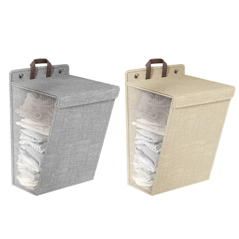 

Practical Foldable Linen Storage Bag for Clothing Wall Hanging Laundry Hamper D08D