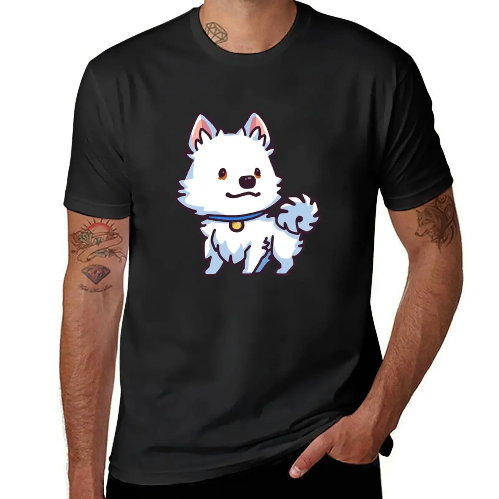 Eskie (American Eskimo) T-Shirt anime t shirts football t shirt funny gifts custom shirt mens t shirts top quality