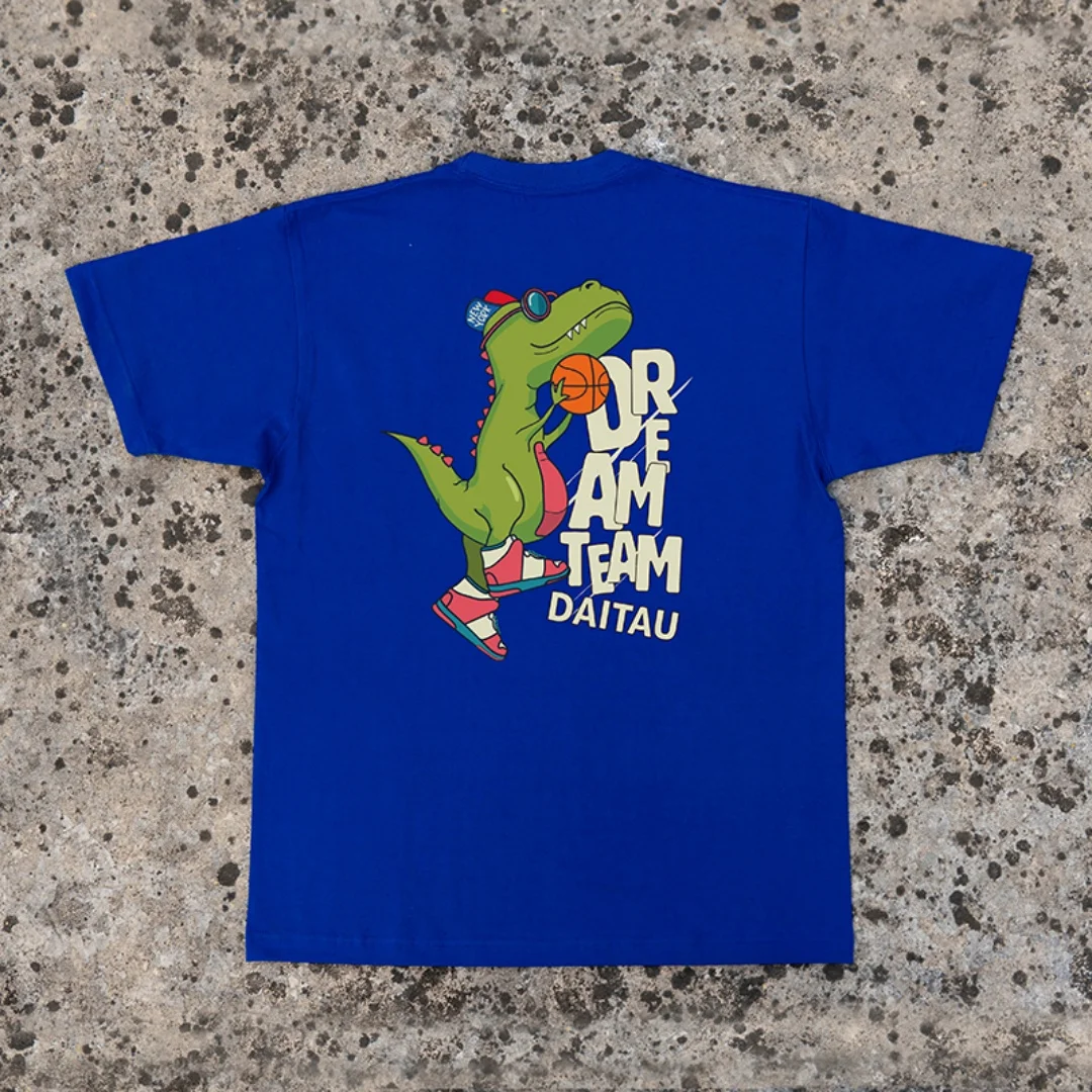 Tyrannosaurus ريكس الجرافيك الرجال والنساء تي شيرت الصيف موضة القطن الخالص تي شيرت رجالي ملابس الأطفال المحملة Y2k امرأة