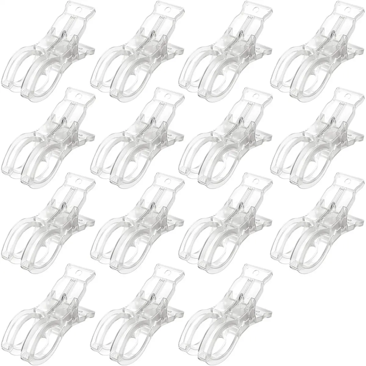 2026 New 15 Pack Balloon Arch Clips, Large Clamps for Backdrop, 3.5'' Plastic Clips Supplies for Birthday Decoration Accessories