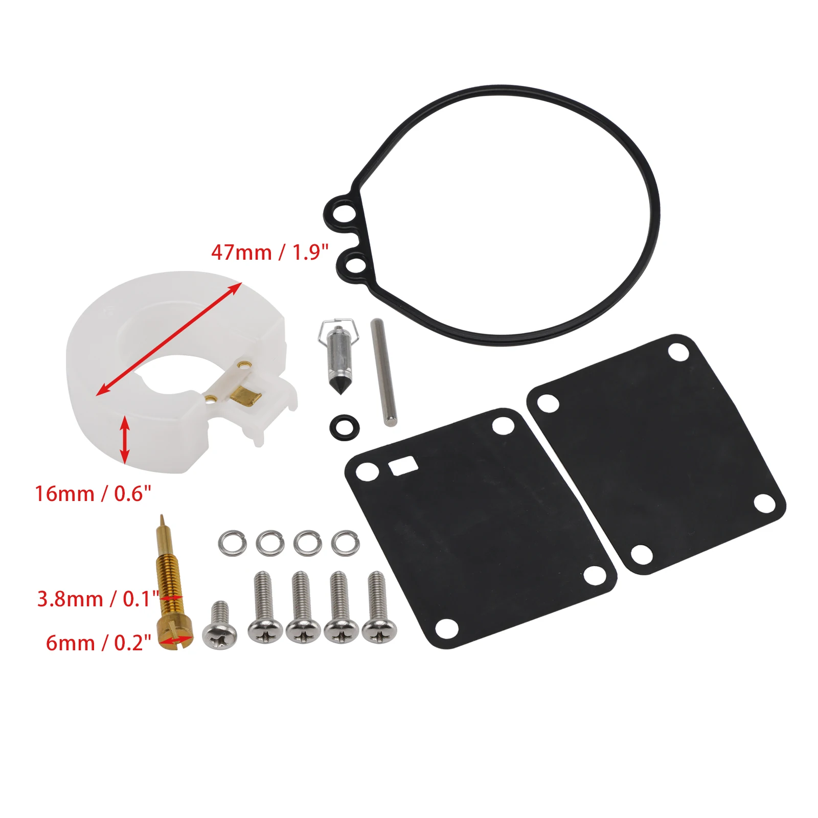 Topteng المكربن Carb إعادة بناء عدة لياماها 6hp 8hp نيسان 5hp 8hp 11502M 369-871221 6G1-W0093-00 6G1-W0093-01 11502M